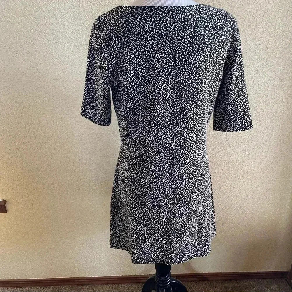 & Other Stories Swing Skater Dress Leopard Cheetah Print Mini Short Sleeve: 10 - Picture 2 of 11